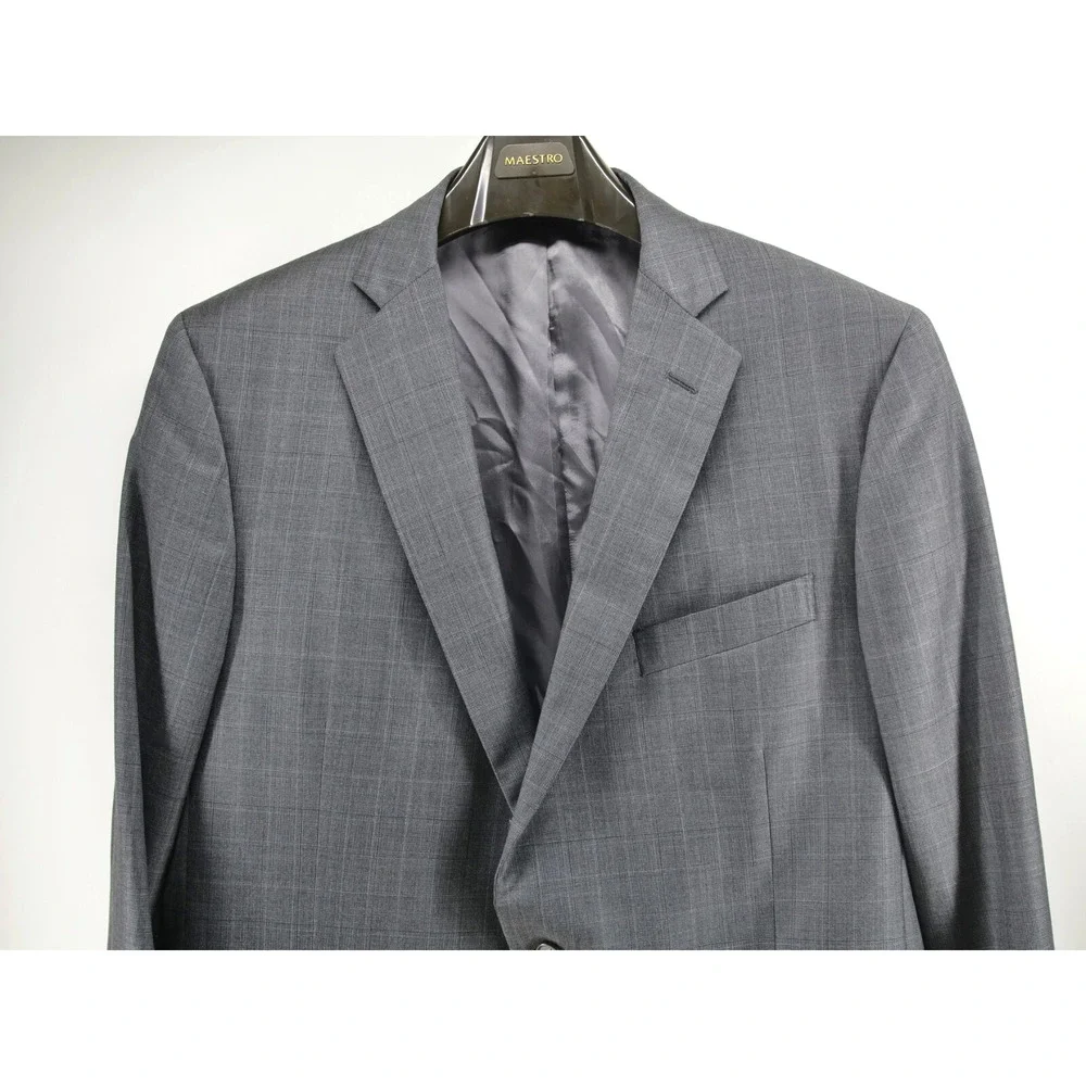 Brooks Brothers Men's Sport Coat Blazer 44L W38 Regent 1818 Gray Wool‎